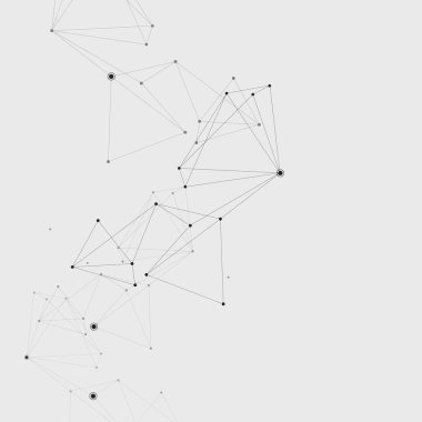 Bağlantı bilim ve teknoloji arka plan. Soyut vektör illüstrasyonu.