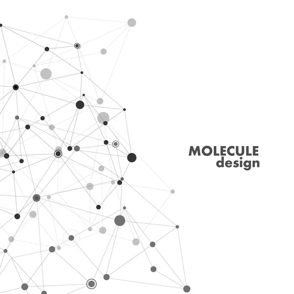 Структура молекули і зв'язок лінії зв'язку фону — стоковий вектор