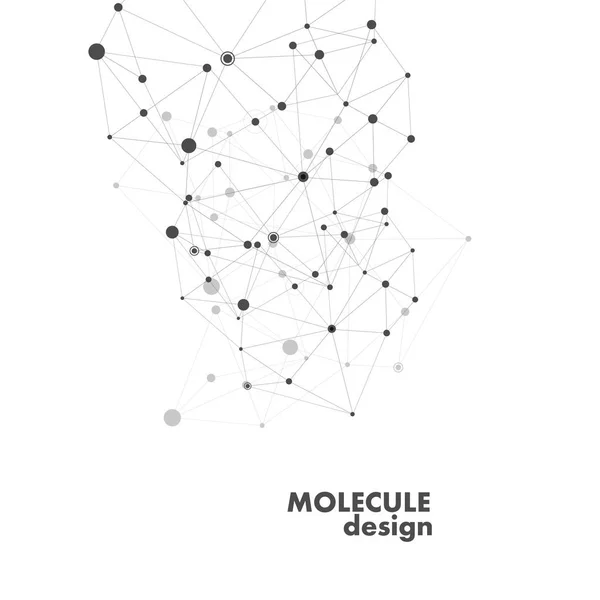 结构分子和通信连接线路背景 — 图库矢量图片