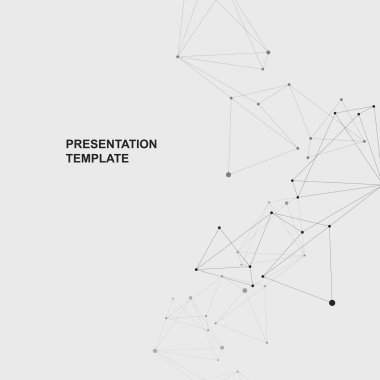 Bağlantı bilim ve teknoloji arka plan. Soyut vektör illüstrasyonu.