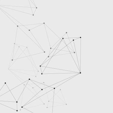 Bağlantı noktaları ve çizgileri birbirine bağlayan vektör bağlantı yapısı ve çokgen uzay arka planı