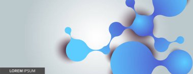 Bilim araştırmaları ve teknoloji geçmişi için soyut molekül yapısı. Vektör illüstrasyonu