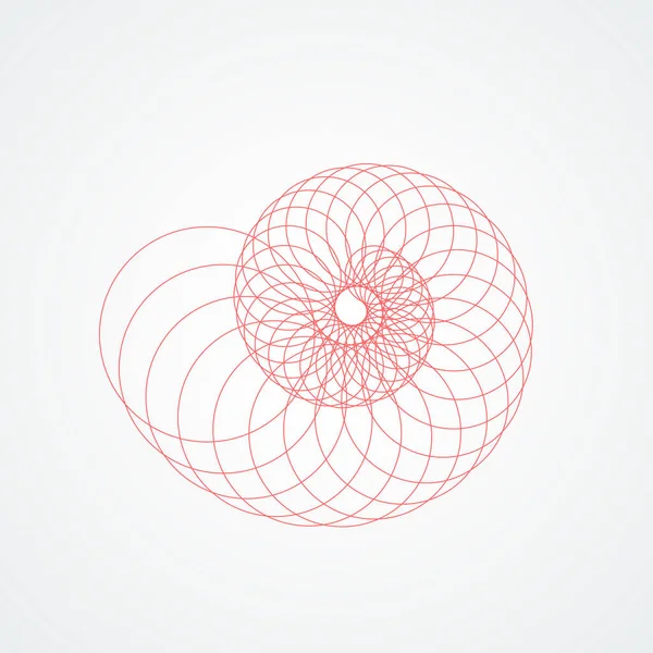 Salyangoz deniz kabuklarını kapatın. Kırmızı daireler beyaz arka plandan oluşan deniz kabuğu.