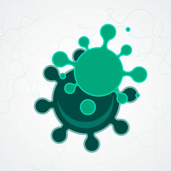 Icône Coronavirus COVID-19. Alerte pandémique mondiale. Illustration vectorielle — Image vectorielle