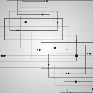 Çizgi karelerini birleştir. Soyut geometrik desen. Dijital iletişim. Vektör çizimi. Yaratıcı geometrik duvar kağıdı
