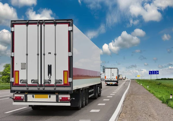 Container Big Highway Transport Loads — Stock Photo, Image