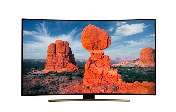 Monitor Isolado Branco Com Vista Natureza Estados Unidos América Arizona — Fotografia de Stock