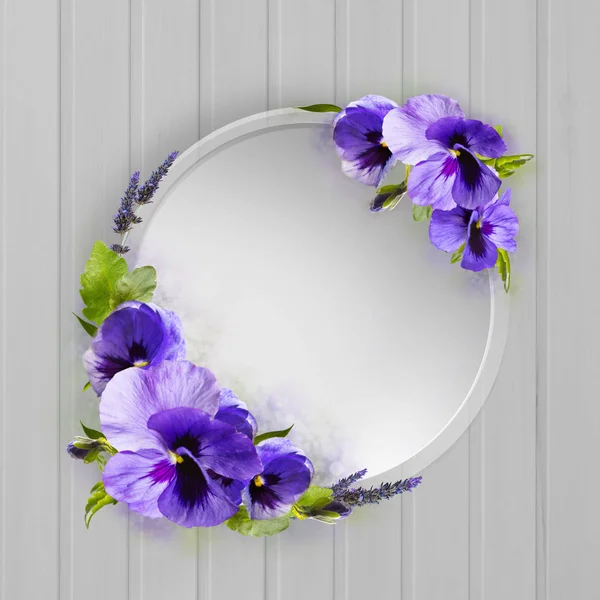 Ornament for the design of cards. Set of bulk flowers — Stock Photo, Image