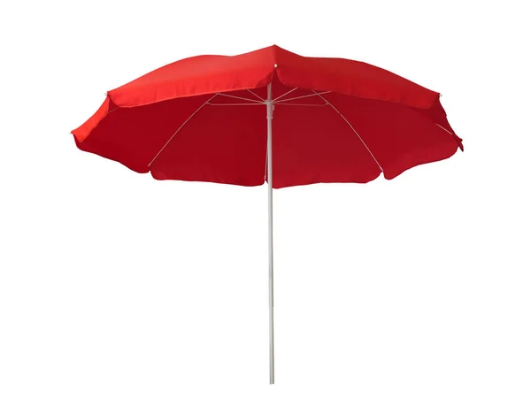 Rött paraply isolerade — Stockfoto