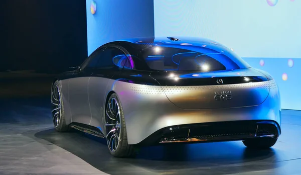 Mercedes benz vision eqs luxuriöses Elektro-Konzeptauto lizenzfreie Stockbilder