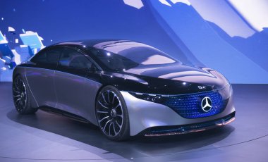  Mercedes Benz Vision Eqs lüks elektrikli konsept araba