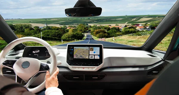 Conducir un viaje en coche — Foto de Stock