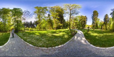 Spherical 360 degrees seamless panorama view in equirectangular projection, panorama of natural landscape in Germany. VR content clipart