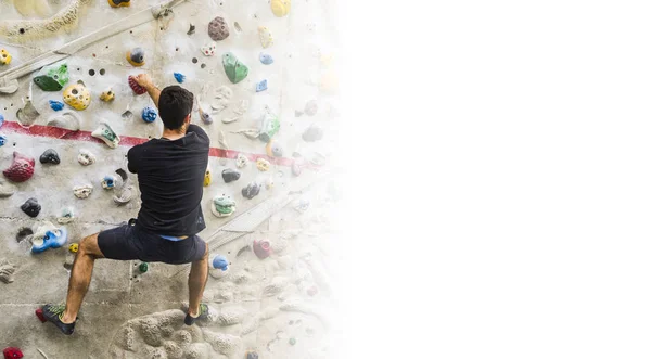 액티브 라이프 스타일 Bouldering — 스톡 사진