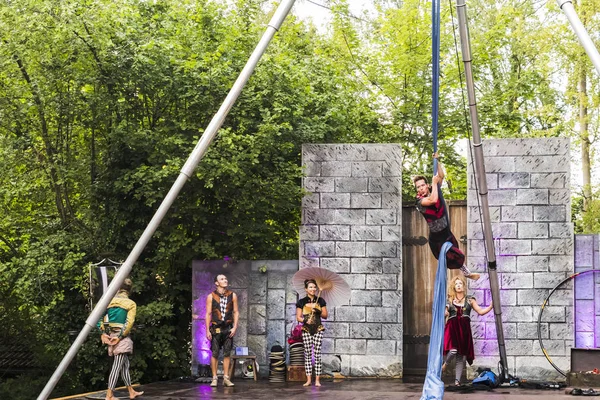 Kaltenberg Allemagne Juillet 2018 Kaltenberger Ritterturnier Medievaltournoi Chevaliers Spectacles Spectacles — Photo