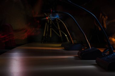 soyut tasarımları ile ışıklar karanlıkta. Lightpainting