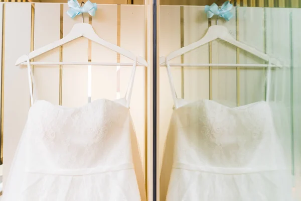 Detalle vestido de novia blanco — Foto de Stock