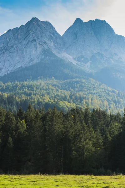 Vista panoramica Alpi bavaresi, Germania, Europa — Foto Stock