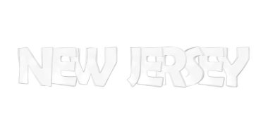 New Jersey'de. İzole Abd devlet isimleri.