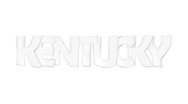 Kentucky. Nombres de estado aislados de Estados Unidos . —  Fotos de Stock