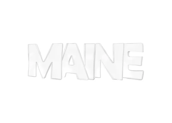 Maine. Isolated USA state names. — Stock Photo, Image