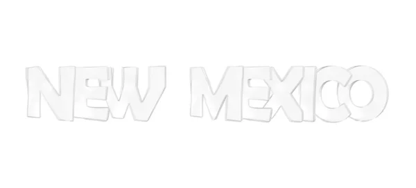 Új-Mexikó. Elszigetelt amerikai államnevek. — Stock Fotó