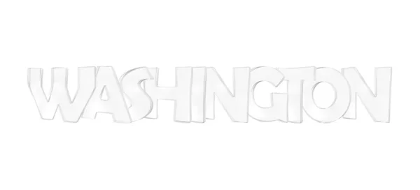 Washington. Elszigetelt amerikai államnevek. — Stock Fotó