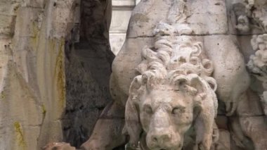 4k 1651.View ve detayları mimar G.L. Bernini tarafından Roma, 16 Mayıs 2018, piazza Navona, dört ırmak Çeşmesi fark.