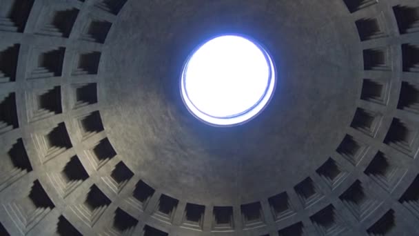 Rome Interior Dome Pantheon — Stock Video