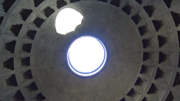 Roma Cúpula Interior Del Panteón — Vídeos de Stock