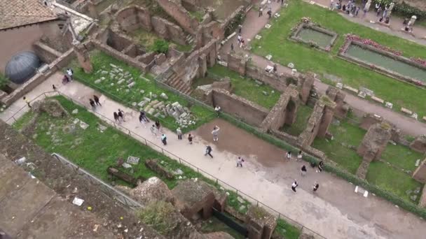콜로세움와 콘스탄틴의 세계에서 고고학 복잡은 포럼의 — 비디오