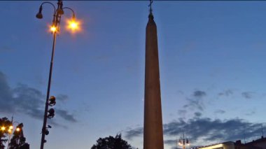4 k Roma, Antik Mısır dikili taş Piazza Popolo. Tima sukut