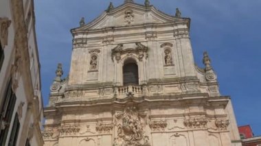 1747 İtalya, Martina Franca, cephe San Martino, bazilika, Barok tarzında inşa, 