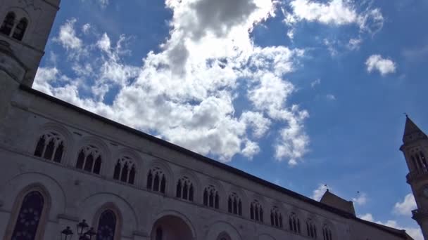 Italia Regiunea Puglia Altamura Catedrala Santa Maria Assunta Fațade Înălțimi — Videoclip de stoc