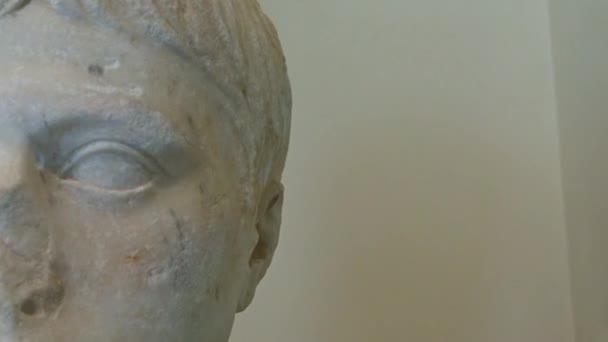 イタリア プーリア タラント ターラント国立考古学博物館 な歴史の期間からの様々 な発見 金目たる モザイク ディスプレイ コイン — ストック動画