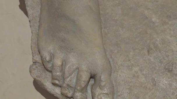 Италия Область Апулия Таранто Национальный Археологический Музей Таранто Различные Находки — стоковое видео