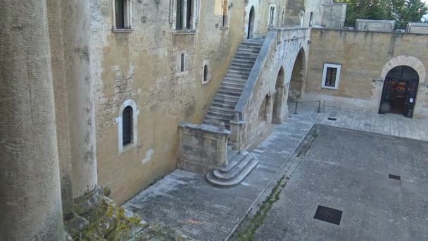 Italien Gioia Del Colle Normannisch Schwäbische Burg Jahrhundert Blick Auf — Stockvideo