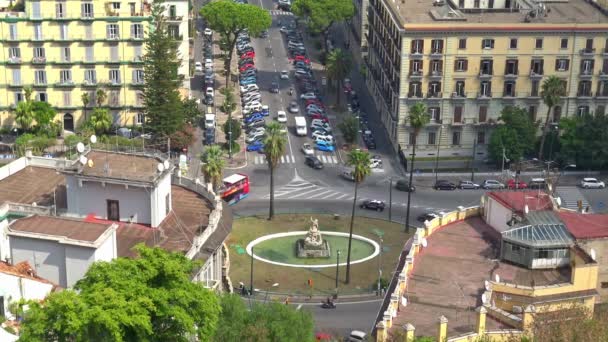 Italia Nápoles Septiembre 2018 Panorama Zona Mergellina — Vídeos de Stock