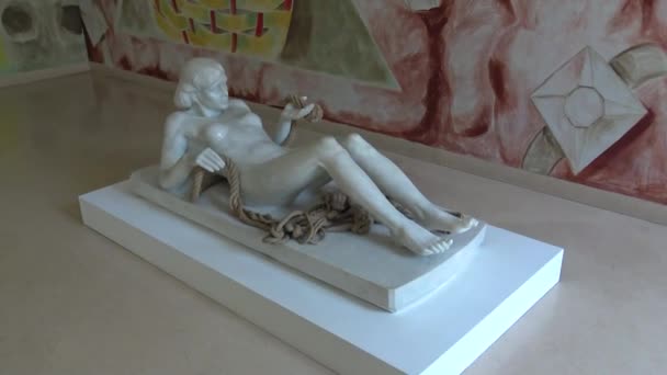 Ιταλία Νάπολη Μουσείο Έκθεση Σύγχρονης Τέχνης — Αρχείο Βίντεο