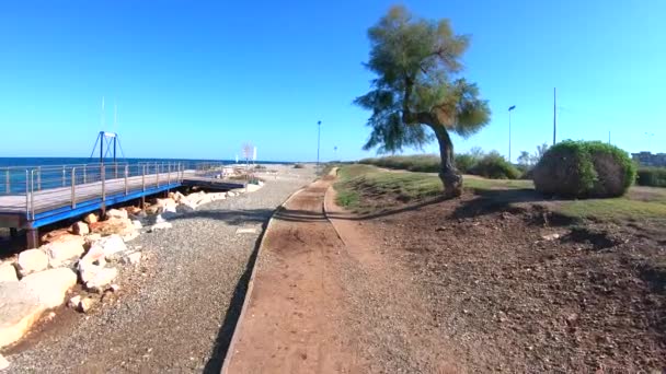 Itália Bari Beira Mar Praia — Vídeo de Stock