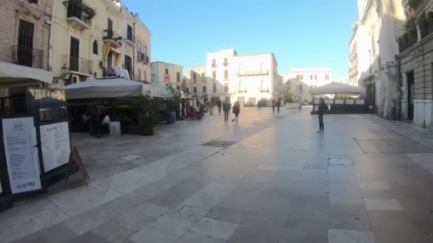 Talya Bari Ekim 2019 Ticaret Meydanı — Stok video