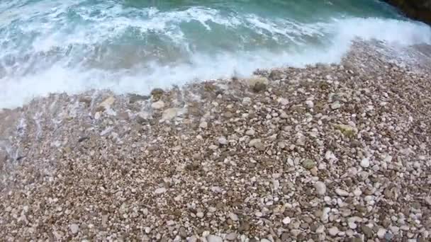 Itália Polignano Mare Lama Monachile Bay — Vídeo de Stock