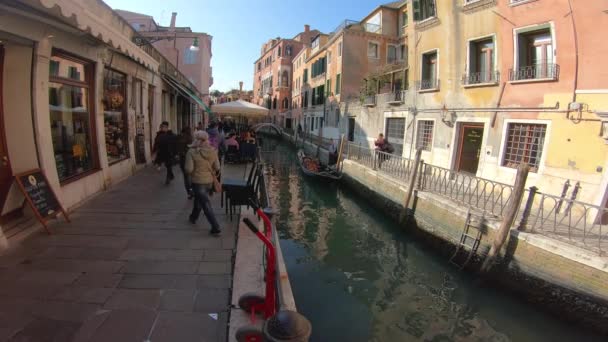 Venecia Vista Canal Típico — Vídeos de Stock