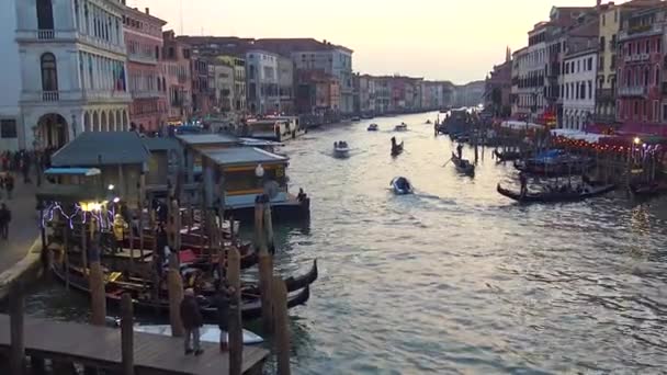 Venetië Uitzicht Het Canal Grande — Stockvideo