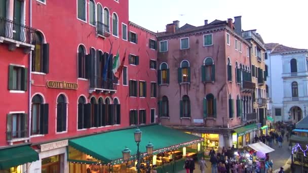 Venetië Uitzicht Het Canal Grande — Stockvideo