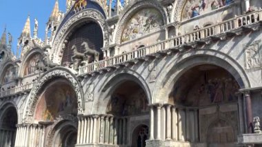 4k Venedik, San Marco Bazilikası 'nın görünümü