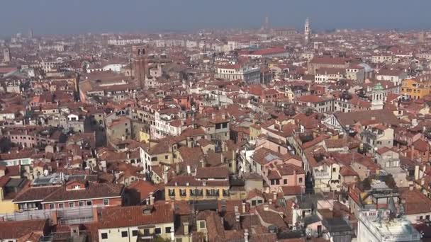 Veneza Panorama Cidade Partir Campanário San Marco — Vídeo de Stock