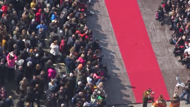 Venezia Veduta Piazza San Marco Durante Carnevale 2019 — Video Stock