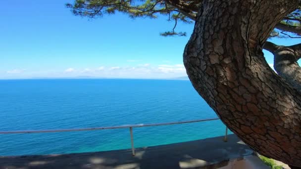 Italy Sorrento View Beautiful Blue Sea — Stock Video