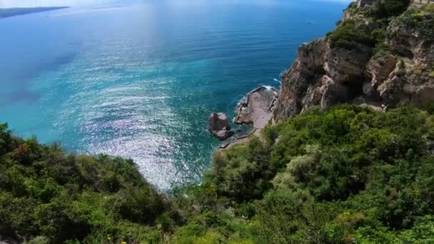 Італія Узбережжя Амальфі Панорама — стокове відео